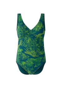 SHORT STORIES® - Badeanzug, V-Ausschnitt, für Damen - 4284 GREEN