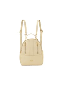 kazar - Lederrucksack mit zahlreichen Taschen - Creme