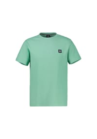 LERROS - T-Shirt mit Waffelstruktur in grossen Größen - BLACK