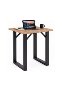 VCM. - Bartisch 80x80 cm, Tresen, Stehtisch, hoher Tisch, Bartresen, Hochtisch - Xona - Schwarz / Anthrazit