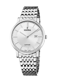 FESTINA SWISS MADE - Herrenuhr "F20018/1" - SILBER
