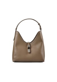 FURLA Goccia - Goccia Schultertasche Leder 30 cm - brandy