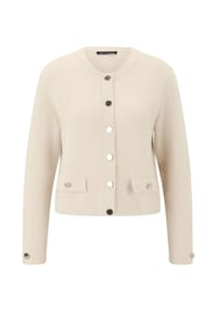 BETTY BARCLAY - Casual-Strickjacke mit Knopfleiste - beige