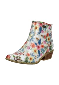LAURA VITA® - Leder/Textil Stiefelette - Weiß