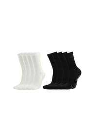 MUNADUNA - 4er-Pack Frottee-Anti-Rutsch-Socken   in S/M Fitness-Socken,Baumwolle,Anti-Rutsch - Bunt Mix