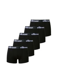 ellesse - Herren Boxershorts, 5er Pack - NURRA, Trunks, Logobund, einfarbig - Schwarz