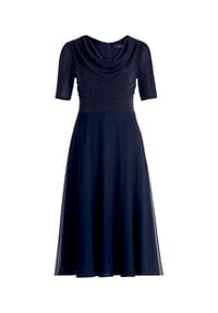 Vera Mont - Cocktailkleid, Wasserfall-Ausschnitt, für Damen - 6179 STR AUBERGINE