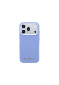 COFI - Karl Lagerfeld Grained Allover Logo Metal iPhone 18 Pro / 17 - Blau