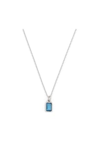 LEONARDO - Damen Kette mit Anhänger, Edelstahl - WEISSGOLD