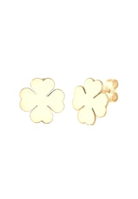 elli. - Ohrringe Kleeblatt Glücksbringer Luck 925 Silber - Gold
