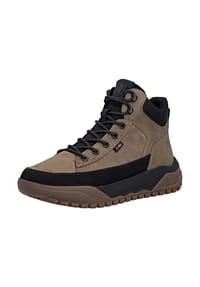 rieker - Lederimitat Stiefelette - Braun/Schwarz