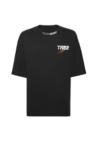 PLEIN SPORT - T-Shirt TIGER TOKYO - black/lightgold