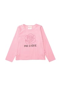 JETTE - Langarmshirt, Strass, für Kinder - COTTON CANDY