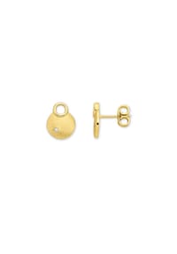 Orolino - Ohrringe 585/- Gold 2 Brillant 0,02ct. - gelb