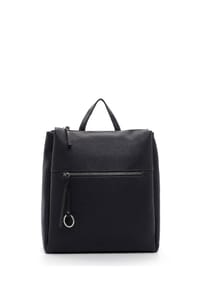 SURI FREY DEBBY - Tagesrucksack, Reißverschluss, Leder-Optik, Damen - 100 BLACK