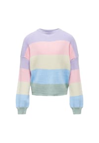 ONLY® - Pullover, mehrfarbig, gestreift, für Kinder - 215670007 SEPIA R