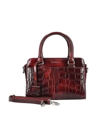 BURKELY - Leder Taschen - Burgundy