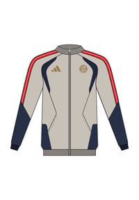 adidas - Trainingsjacke FC Bayern München, Stehkragen - ALUMIN/NINDIG