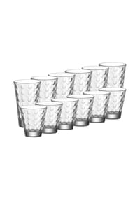LEONARDO Trinkgläser Optic 12er Set transparent - OPTIC - transparent