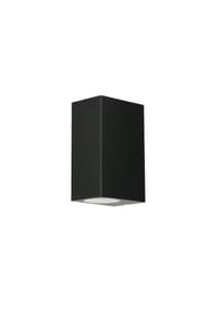 Licht-Erlebnisse - Außenleuchte, rechteckig, schwarz, modernes Design, Wandmontage, ideal für Garten und Terrasse, zeitlos, dekorativ - Schwarz