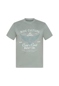STREET ONE MEN - T-Shirt, Baumwolle, für Herren - 37475 DUSTY MINT