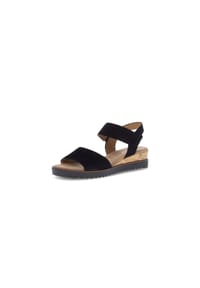 Gabor® - Riemchensandalen, Keilabsatz, für Damen - SCHWARZ (KORK)