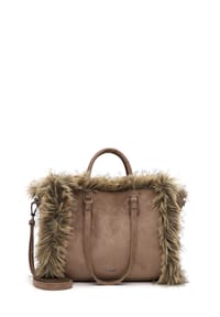 SURI FREY CHESSY - Shopper, Kunstpelz, für Damen - 199 BLACK-FINISH