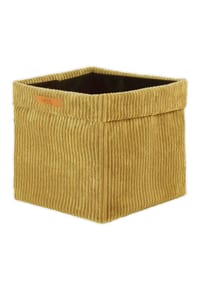 Lycce - Faltbare Aufbewahrungsbox - Cord, passend für Kallax Regal, abnehmbarer Bezug, robust, formstabil - Altrosa