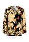 BICALLA Blusen-Shirt mit floralem Print in Schwarz/Sand Bild 1