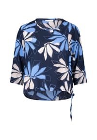 BETTY & CO - Blusenshirt mit Print - Dunkelblau/Blau