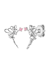 GLANZSTÜCKE MÜNCHEN - Kinder Ohrringe aus 925/- Sterling Silber in Silber mit Zirkonia - silber