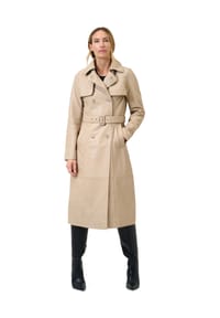 RICANO - Damen Leder Trenchcoat Darcy - Beige
