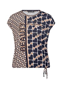 BETTY BARCLAY - T-Shirt, Tunnelzug, für Damen - 8876 D.BLUE/BROWN