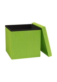 VCM. - Stoff Sitztruhe | Maße ca. H. 38 x B. 38 x T. 38 cm | Kiste für flexiblen Einsatz in allen Wohnräumen | Aufbewahrungsbox | Sitzhocker - Boxas - Anthrazit