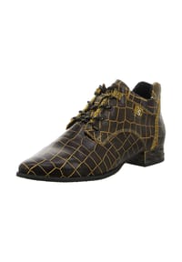 SIMEN - Schnürschuhe - schwarz/gelb