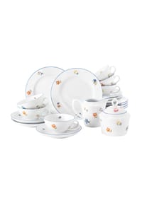 Seltmann Weiden Teeservice Sonate Nostalgie 20er Set bunt - SONATE NOSTALGIE - bunt