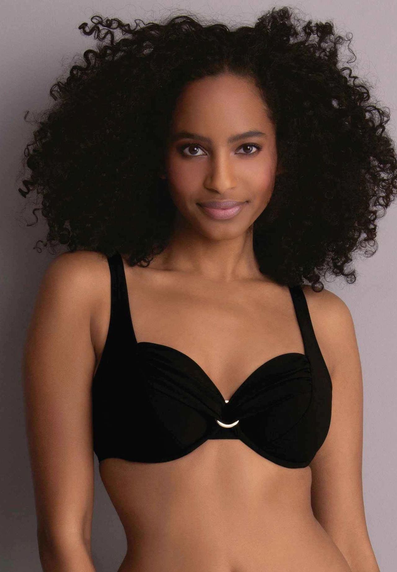 Rosa Faia Hermine Bikini-Top, BüGel, Verstellbare TräGer, FüR Damen, Schwarz, 40C