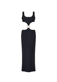 MODA MINX - Partykleid Irregular Hoop mit stilvollen Cut-Outs - Black