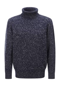Sieh an! - Rollkragen-Pullover - hellgrau-meliert