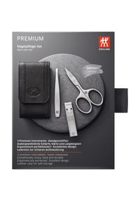 ZWILLING PREMIUM - Nagelpflege-Set, 4-teilig - SCHWARZ