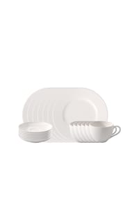 vivo© Villeroy & Boch Group Kaffee Set 18tlg. Basic White - Basic White - weiß