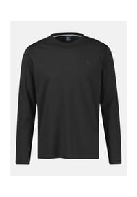 LERROS - Leichtes Baumwoll-Longsleeve-Shirt mit bequemem Rundkragen - BLACK