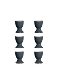 Ritzenhoff & Breker Eierbecher Doppio ø 5 cm 6er Set - DOPPIO - anthrazit