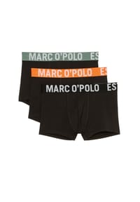 Marc O'Polo - Essentials Pants, 3er-Pack, Logo-Bund, für Herren - Q571 BLACK WITH WHITE