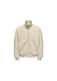 ONLY & SONS - Fleecejacke Ray, Stehkragen, für Herren - 261395 SILVER