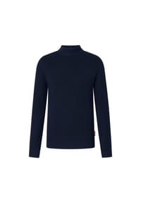 JOOP! JEANS - Herren Strickpullover - Orlinor, Wolle, Grobstrick, Stehkragen, einfarbig - Dunkelblau