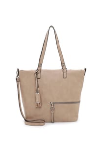 Tamaris NELE - Shopper, Reißverschluss, Anhänger, für Damen - 100 BLACK