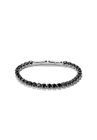 Thomas Sabo - Tennisarmband mit Zirkonia - stahlfarben, schwarz