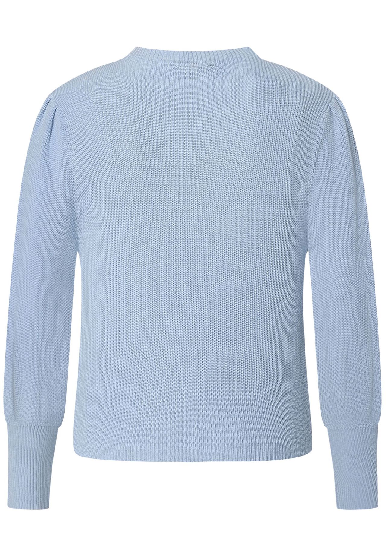 Zero Strickpullover Mit BallonäRmeln, Blau, 36