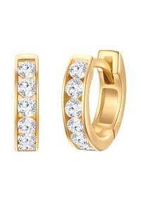 TRILANI 1934 - Damen Ohrringe aus 925/- Sterling Silber in Gelbgold mit Zirkonia - gelbgold